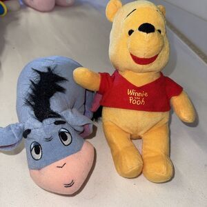 Winnie The Pooh Bear Eeyore Donkey Plush‎ 10" Kohl's Cares Lot Of 2 Disney